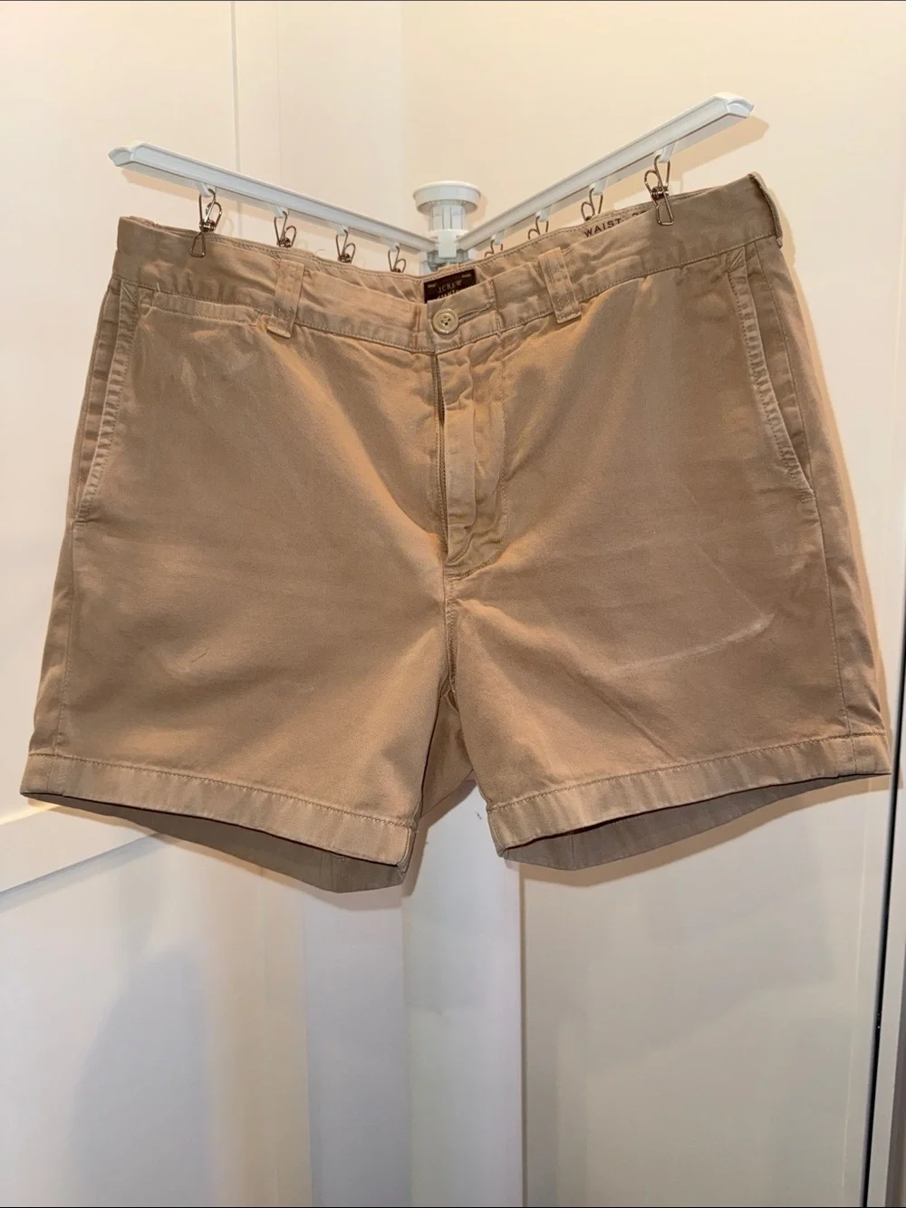J. Crew Tan Flat Front Chino Shorts